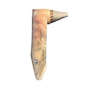Ralph Marlin Walleye Fish Vintage 1986 Novelty Necktie Polyester